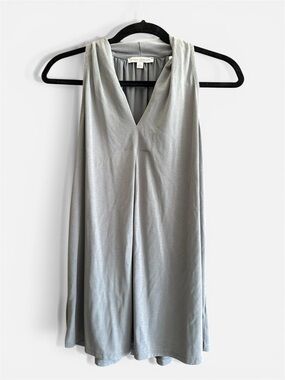 Green Envelope LA Gray Sleeveless Draped Top Size S